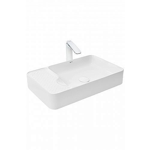Раковина накладная WeltWasser WW ELBACH 2263 56,5 белая купить в интернет-магазине Sanbest