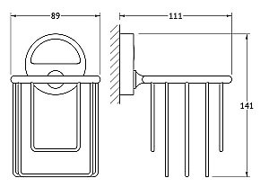 Держатель освежителя воздуха FBS Luxia LUX 051 купить в интернет-магазине сантехники Sanbest