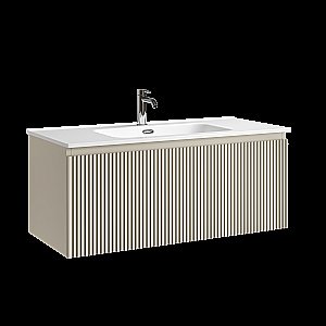 Тумба с раковиной Sancos Snob R 1.0 SNR1.0100CE/CN7003 Beige Soft для ванной в интернет-магазине Sanbest