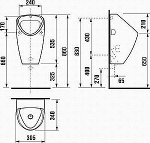 Писсуар Jika Golem 8.4306.1 купить в интернет-магазине Sanbest