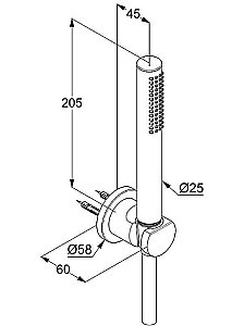Душевой гарнитур Kludi Nova Fonte Puristic 20850N0-15 золото брашированное купить в интернет-магазине сантехники Sanbest