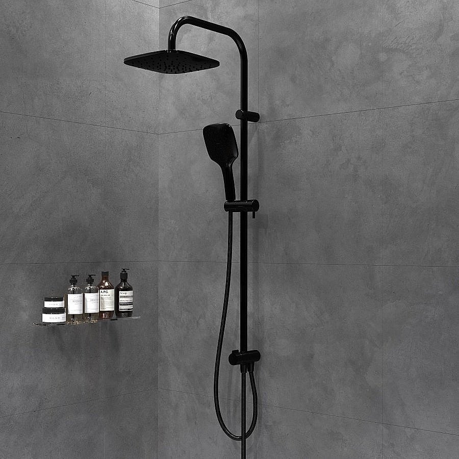 Душевая система Damixa Origin Evo 978200300 черная матовая купить в интернет-магазине сантехники Sanbest