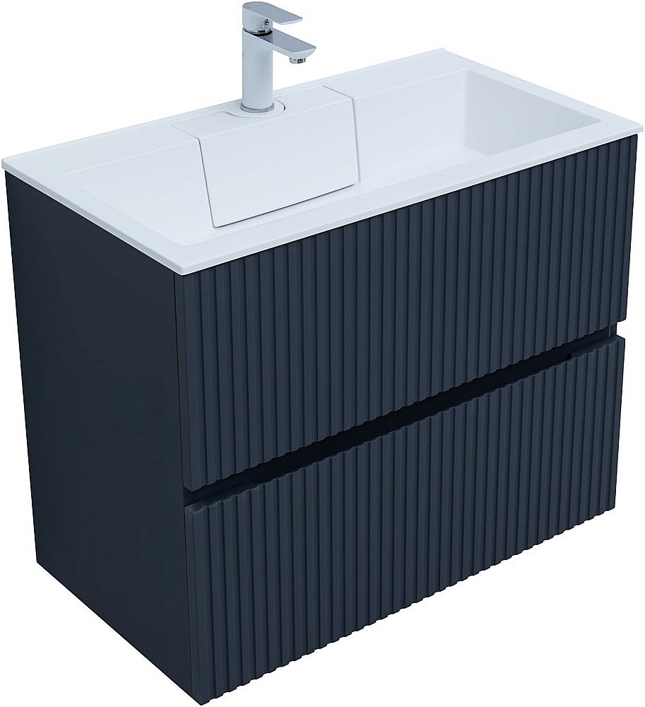 Тумба с раковиной Aquanet Джейн 80 маренго для ванной в интернет-магазине Sanbest