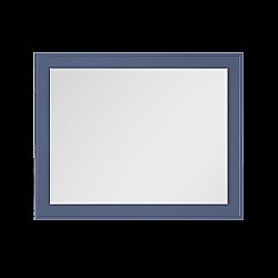 Зеркало La Fenice Cubo Blu Grigio 80 синий матовый в ванную от интернет-магазине сантехники Sanbest