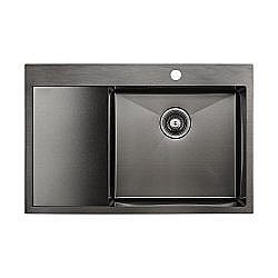 Мойка кухонная Paulmark Atlan PM217851-GMR правая купить в интернет-магазине сантехники Sanbest