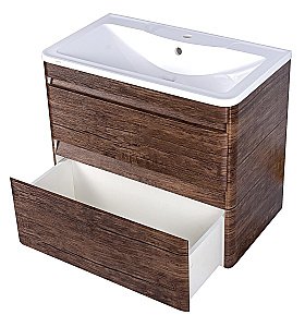 Тумба с раковиной Style Line Атлантика 80 подвесная для ванной в интернет-магазине Sanbest