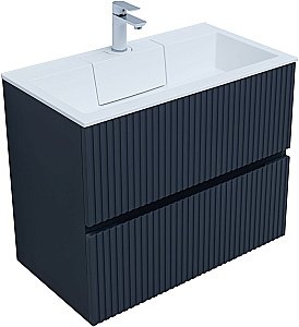 Тумба с раковиной Aquanet Джейн 80 маренго для ванной в интернет-магазине Sanbest