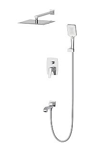 Душевая система встраиваемая WONZON & WOGHAND FLEX, Брашированный никель (WW-88939072-BN) купить в интернет-магазине сантехники Sanbest