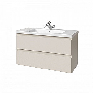 Тумба с раковиной Caprigo Forte 100 два ящика, цвет на выбор для ванной в интернет-магазине Sanbest