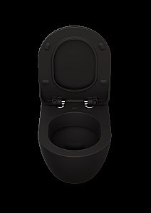 Унитаз подвесной Creavit Free FE320-11SM00E-0000 черный матовый купить в интернет-магазине Sanbest