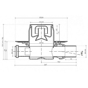 Душевой трап Pestan Confluo Standard 13000170 золото купить в интернет-магазине Sanbest