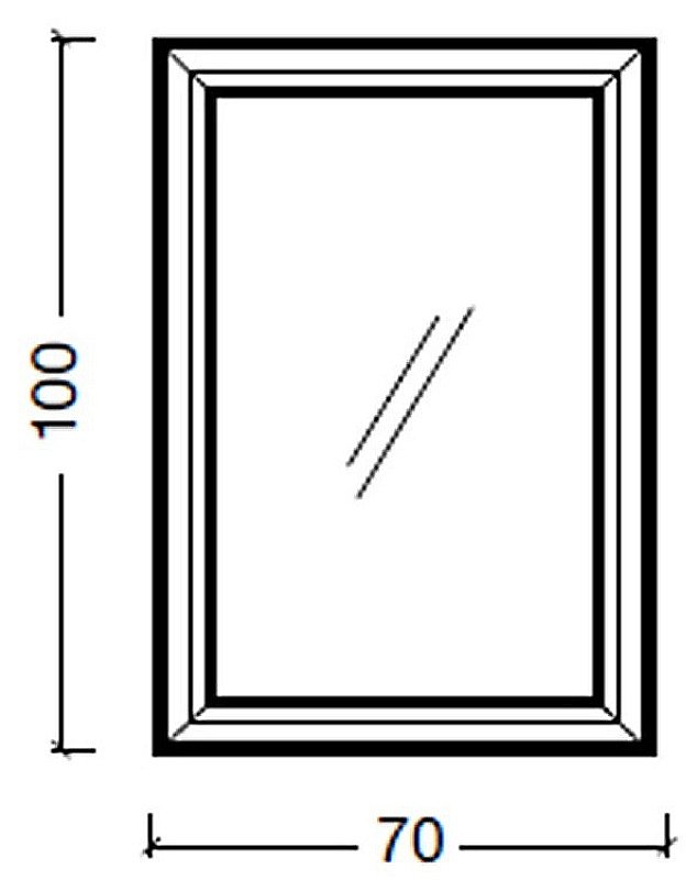 Зеркало Boheme NeoArt Terso 557 черное в ванную от интернет-магазине сантехники Sanbest