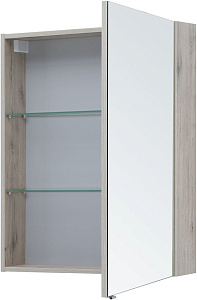 Зеркальный шкаф Aquanet Алвита new 70 дуб веллингтон белый в ванную от интернет-магазине сантехники Sanbest