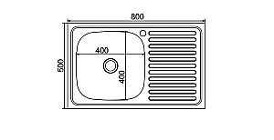 Мойка кухонная MIXLINE ML 528172 хром купить в интернет-магазине сантехники Sanbest