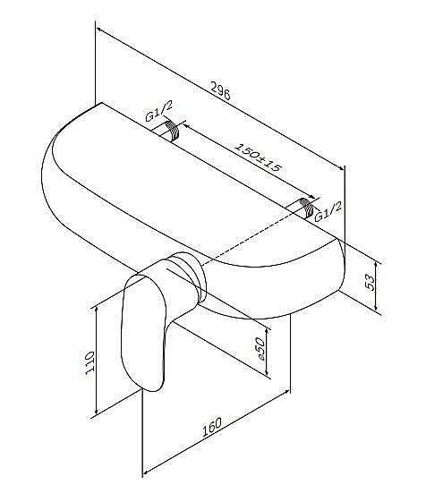 Смеситель для душа AM.PM Sensation F3020000 купить в интернет-магазине сантехники Sanbest