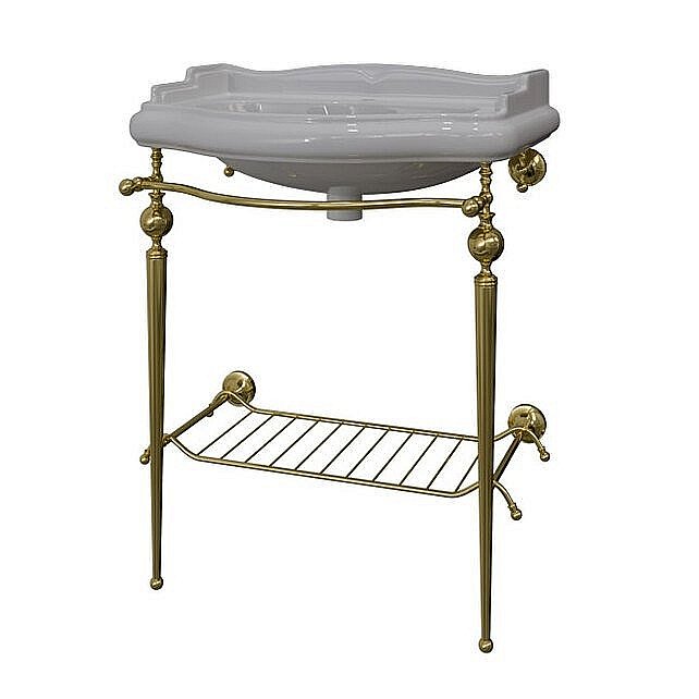 Консоль с раковиной Caprigo Concol 7064/73 Золото для ванной в интернет-магазине сантехники Sanbest