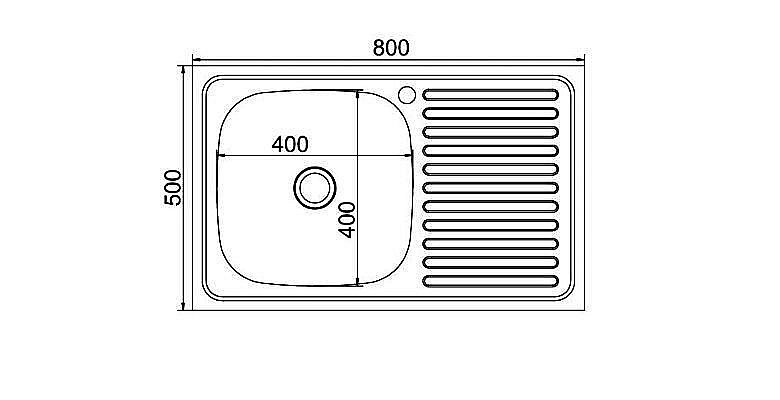 Мойка кухонная MIXLINE ML 528172 хром купить в интернет-магазине сантехники Sanbest