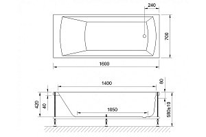 Гидромассажная ванна Royal Bath Vienna Standart 160x70 купить в интернет-магазине Sanbest