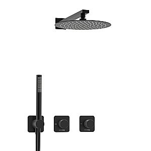 Душевая система WasserKRAFT Fulda 5200 SET2834 черный Soft-touch матовый купить в интернет-магазине сантехники Sanbest