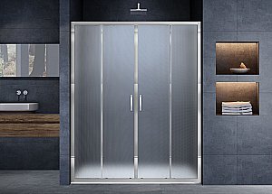 Душевая дверь Vincea ALPHA VDS-3AL 160 хром/текстурное купить в интернет-магазине Sanbest