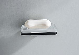 Мыльница Aquatek Либра AQ4303MB стекло матовое/черная матовая купить в интернет-магазине сантехники Sanbest