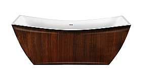 Ванна акриловая Lagard Issa lgd-issa-bw 178х75 белая,коричневая купить в интернет-магазине Sanbest