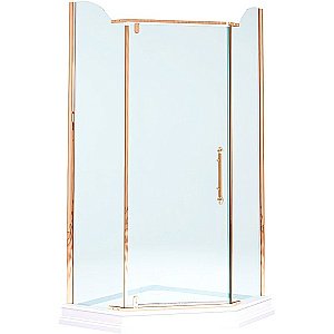 Душевой уголок Migliore Diadema ML.DDM-22.891.TR.BR 90x90 стекло прозрачное/профиль бронза купить в интернет-магазине Sanbest