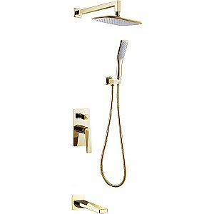 Душевая система Boheme Venturo 384-2 золото купить в интернет-магазине сантехники Sanbest