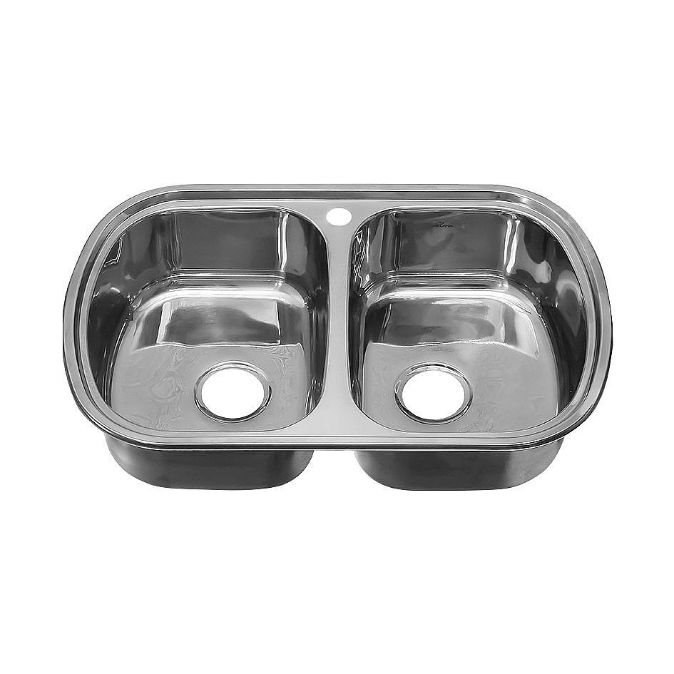 Мойка кухонная с сифоном Melana 229 ti (*7) купить в интернет-магазине сантехники Sanbest