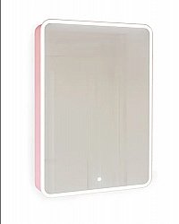 Зеркальный шкаф Jorno Pastel Pas.03.46/PI 45,5x85,5 Розовый купить в интернет-магазине сантехники Sanbest