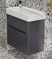 Тумба под раковину Jorno Folk 65 Folk.01.65/P/A/JR антрацит купить в интернет-магазине сантехники Sanbest