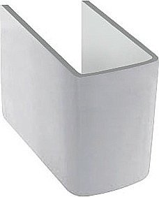 Раковина с полупьедесталом Jacob Delafon ODEON UP 56 E4755G-00/18566W-00 белая купить в интернет-магазине Sanbest