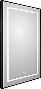Зеркало BelBagno Kraft SPC-KRAFT-500-800-LED-TCH-WARM-NERO черный в ванную от интернет-магазине сантехники Sanbest