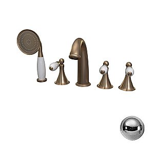 Смеситель для ванны Радомир Ретро 1-27-2-0-0-627 хром купить в интернет-магазине сантехники Sanbest