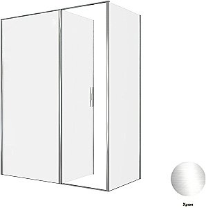 Душевой уголок Allen Brau Priority 100x90 3.31028.00 + 3.31043.00 прозрачный/хром купить в интернет-магазине Sanbest