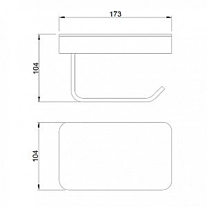 Держатель для туалетной бумаги Abber WESTEN AA1730 хром купить в интернет-магазине сантехники Sanbest
