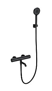 Смеситель для ванны с душем и термостатом WONZON & WOGHAND INN 2 WW-A2006-A1-MB черный матовый купить в интернет-магазине сантехники Sanbest