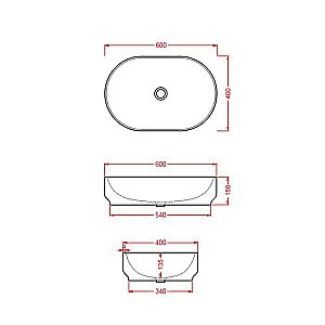 Раковина накладная Artceram Atelier 60 ATL002 40 00 tortora купить в интернет-магазине Sanbest