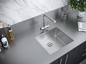 Мойка кухонная Paulmark Marx PM254844-BS купить в интернет-магазине сантехники Sanbest