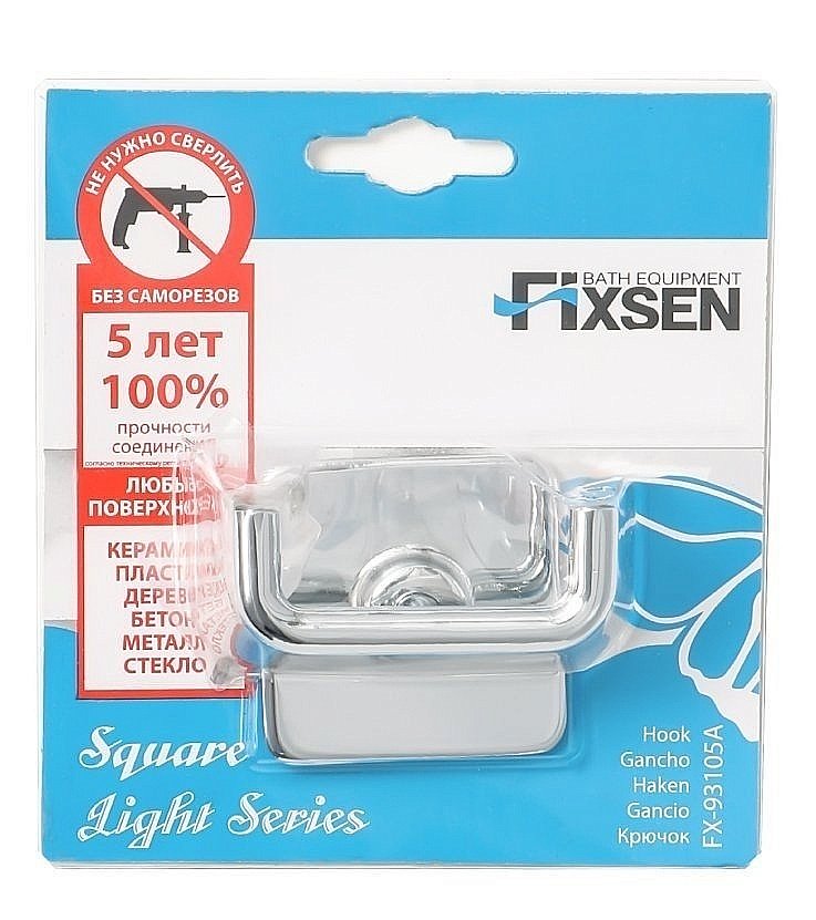 Крючок FIXSEN SQUARE FX-93105A купить в интернет-магазине сантехники Sanbest