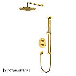 Душевая система WhiteCross Y YSET09GL золото купить в интернет-магазине сантехники Sanbest