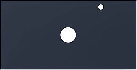 Столешница для раковины Aquanet Арт 90 маренго для ванной в интернет-магазине сантехники Sanbest