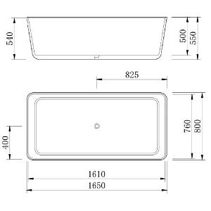 Ванна NT Bagno Victori NT305 165х80 купить в интернет-магазине Sanbest