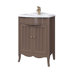 Тумба с раковиной Caprigo Marsel 60 коричневая для ванной в интернет-магазине Sanbest