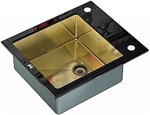 Мойка для кухни ZORG Inox Glass GL-6051-BLACK-BRONZE купить в интернет-магазине сантехники Sanbest