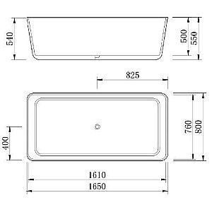 Ванна NT Bagno Victori NT305 165х80 белая матовая, серая купить в интернет-магазине Sanbest