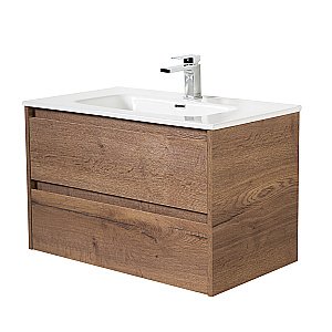 Тумба с раковиной BelBagno KRAFT 100 2C-SO/BB1000ETL Rovere Tabacco для ванной в интернет-магазине Sanbest