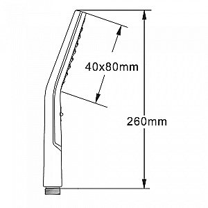 Душевая лейка Orange S10HS хром купить в интернет-магазине сантехники Sanbest
