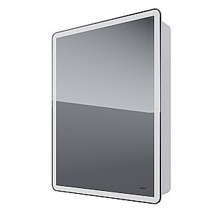 Шкаф зеркальный c LED-подсветкой Dreja POINT 60x80 белый купить в интернет-магазине сантехники Sanbest