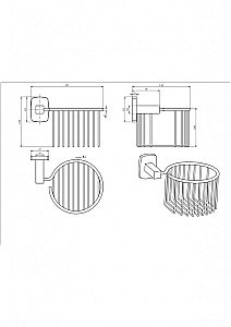 Держатель для освежителя воздуха CeramaLux Cube 12617 хром купить в интернет-магазине сантехники Sanbest